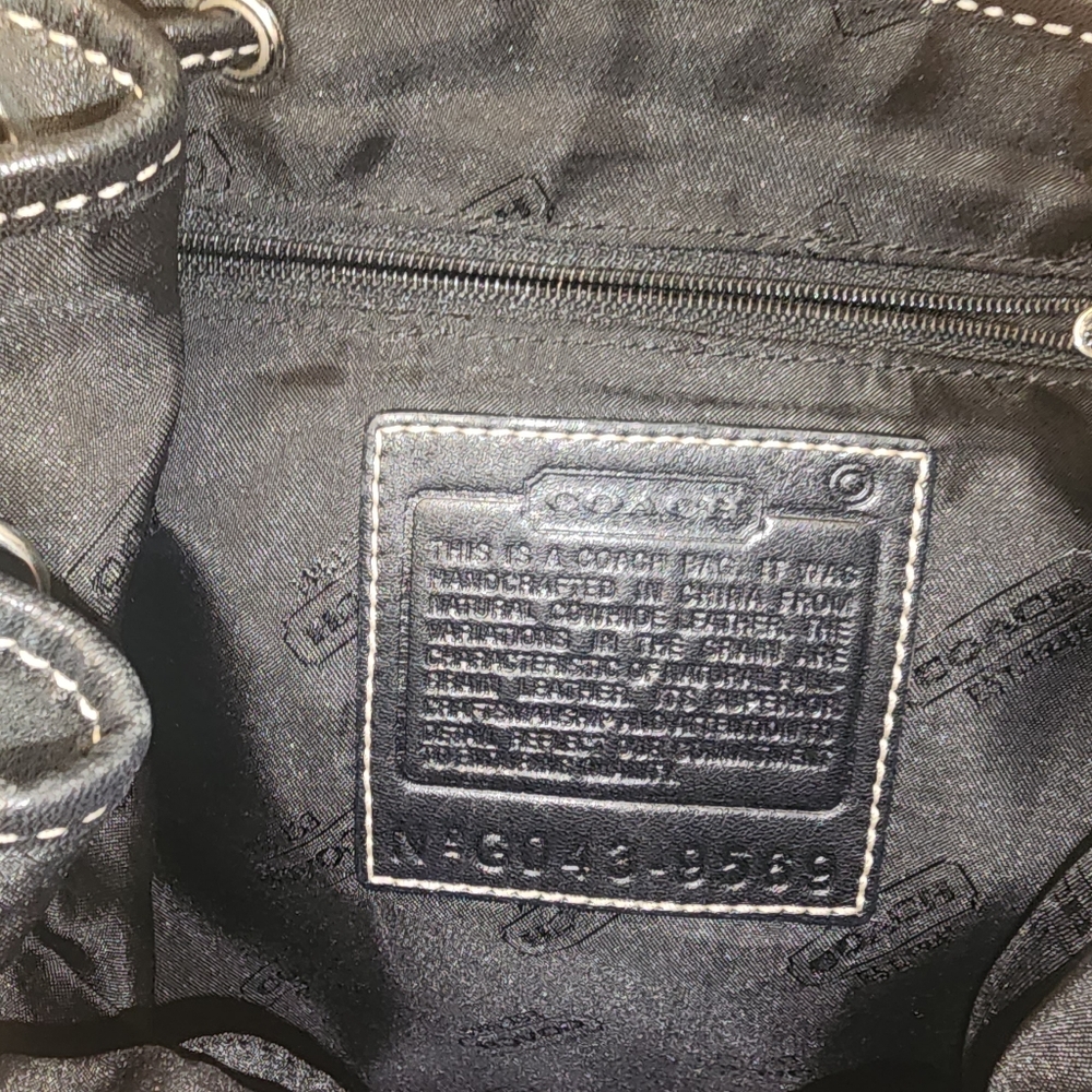COACH Vintage 90’s Y2K Legacy Backpack Black 9569 - Picture 11 of 11